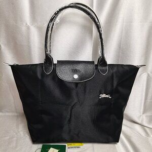 Black Longchamp Folded Bag Le Pliage Travel Tote